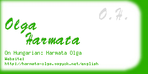olga harmata business card